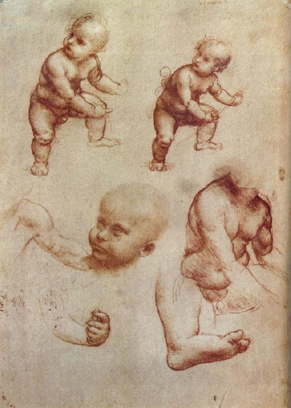 LEONARDO da Vinci Drawing of an Infant